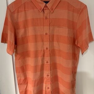 Patagonia Men's Orange Striped Shirt